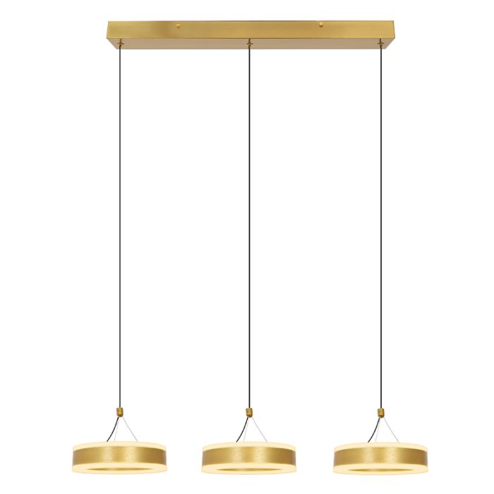 Design hanglamp messing, Lava, 56W, 3000K LED