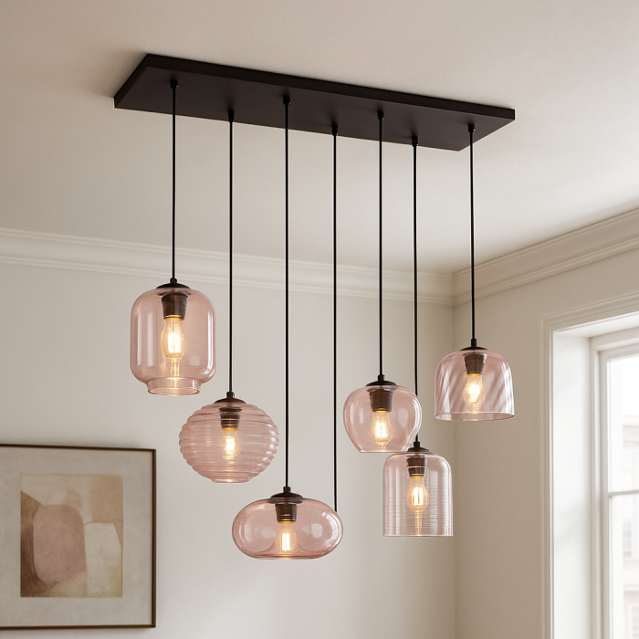 Moderne hanglamp roze, Caia