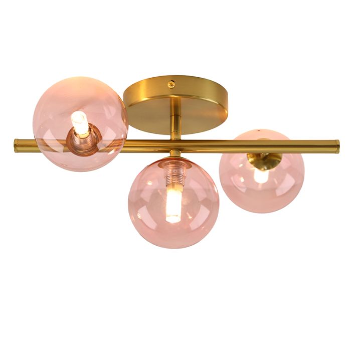 Design plafondlamp roze, Remo
