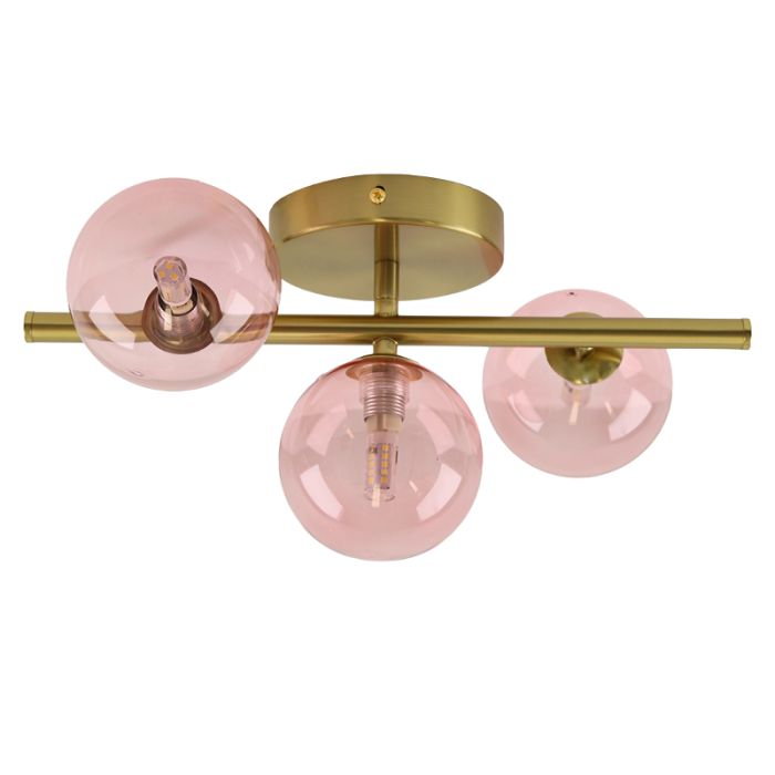 Design plafondlamp roze, Remo