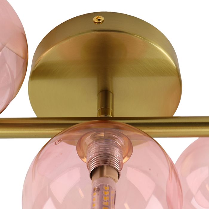 Design plafondlamp roze, Remo