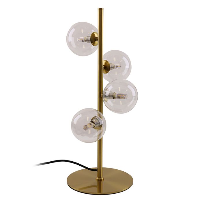 Design tafellamp transparant, Remo, met schakelaar