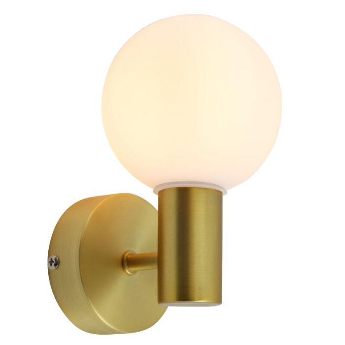 Moderne badkamer wandlamp goud, Amer, IP44