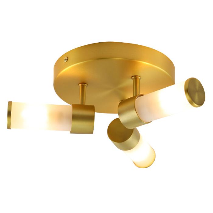 Moderne badkamer plafondlamp goud, Callum, IP44