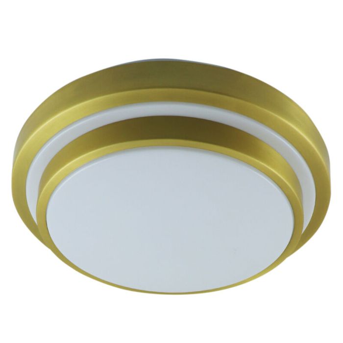 Moderne badkamer plafondlamp goud, Jaro, 12W, 3000K LED, IP44