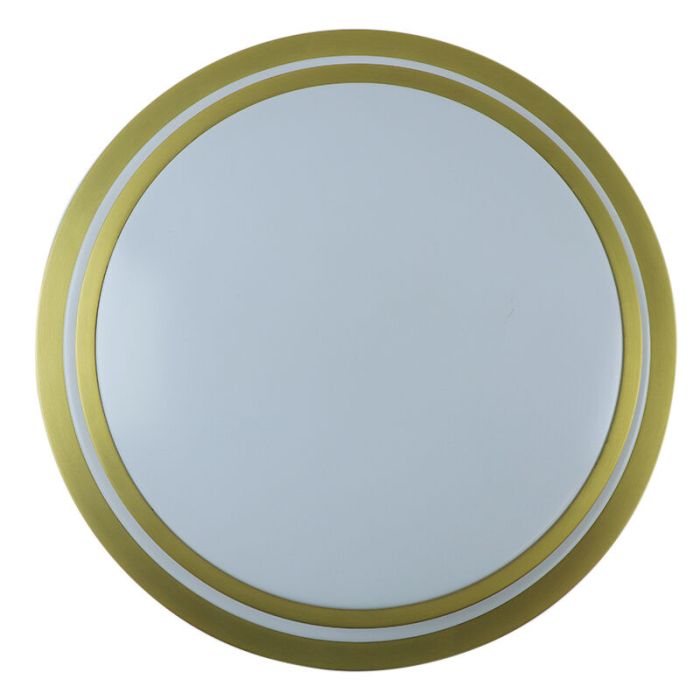 Moderne badkamer plafondlamp goud, Jaro, 12W, 3000K LED, IP44