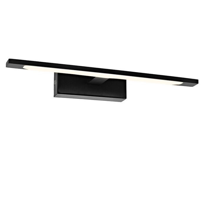 Moderne spiegelverlichting zwart, Steffy, 6W, 3000K LED, IP44