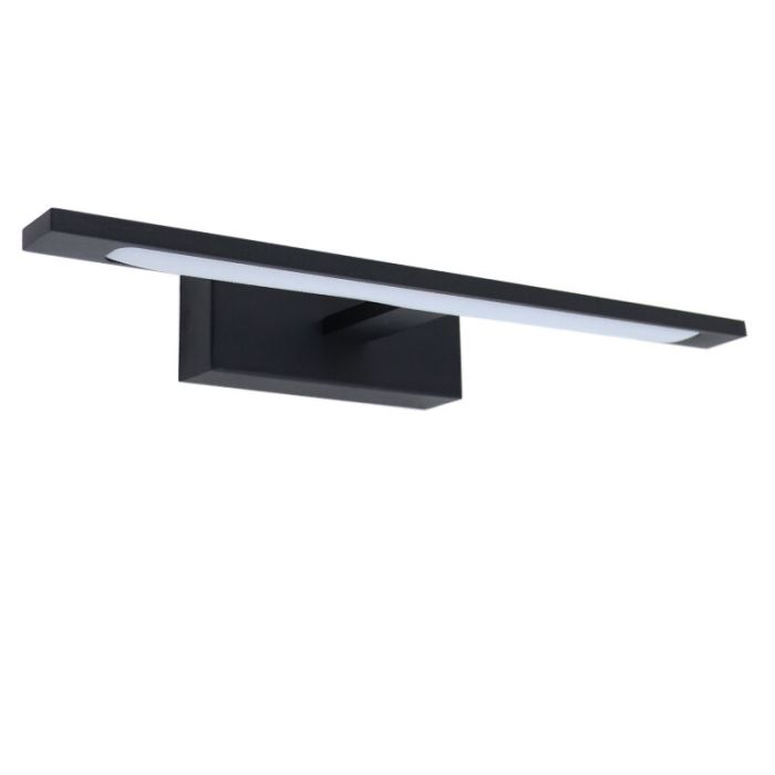 Moderne spiegelverlichting zwart, Steffy, 6W, 3000K LED, IP44