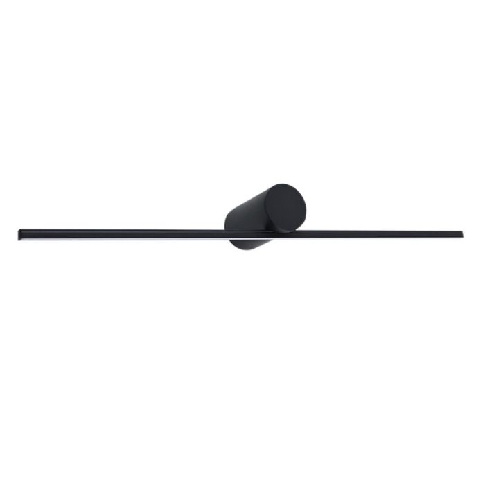 Moderne spiegelverlichting zwart, Haiko, 8W, 3000K LED, IP44