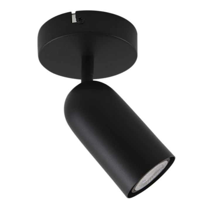 Moderne plafondspot zwart, Jacey