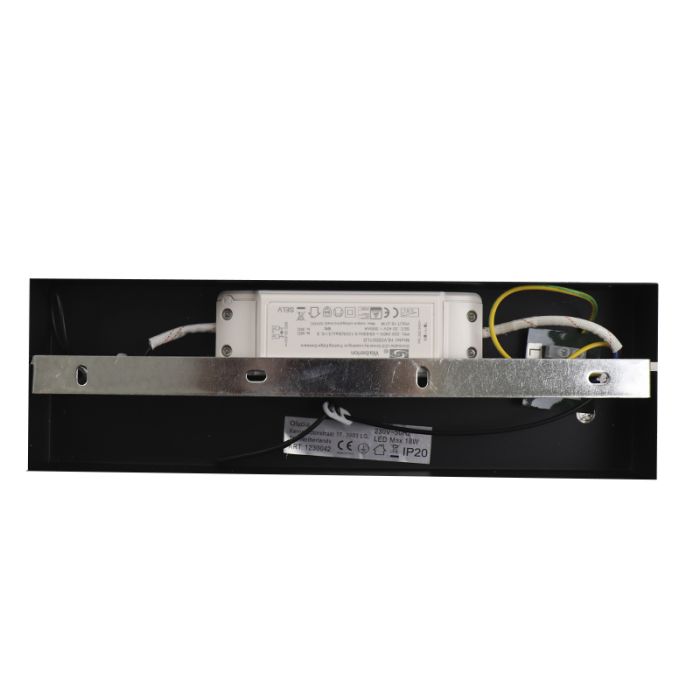 Moderne hanglamp zwart, Iwan, 18W, 3000K LED