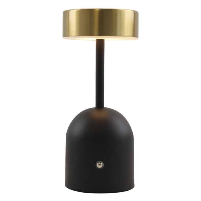Moderne tafellamp messing, Isabel, 3W, 3000K LED, met schakelaar