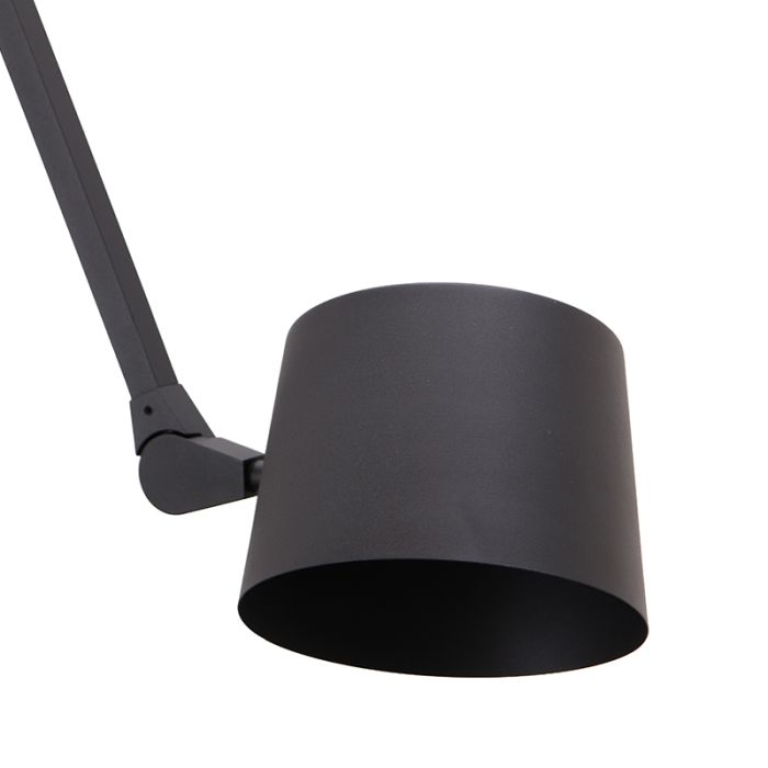 Moderne plafondlamp zwart, Rinke