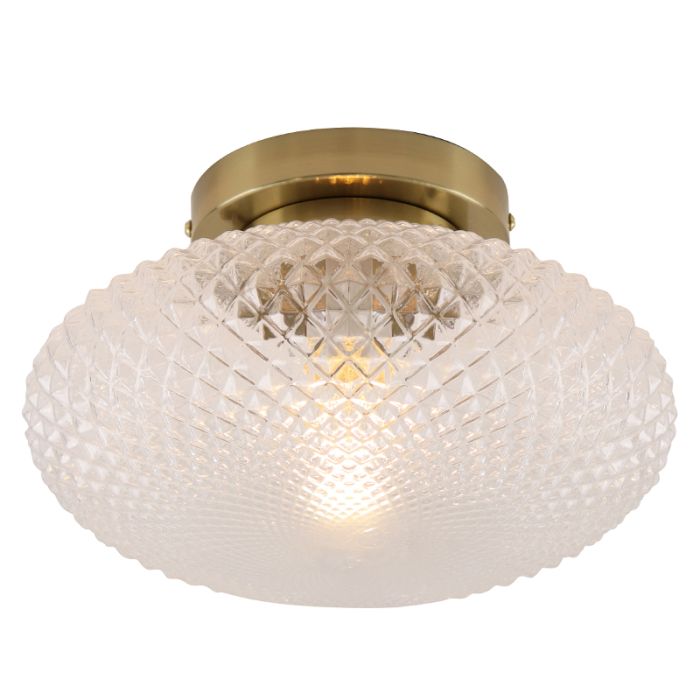Retro plafondlamp messing, Valesca