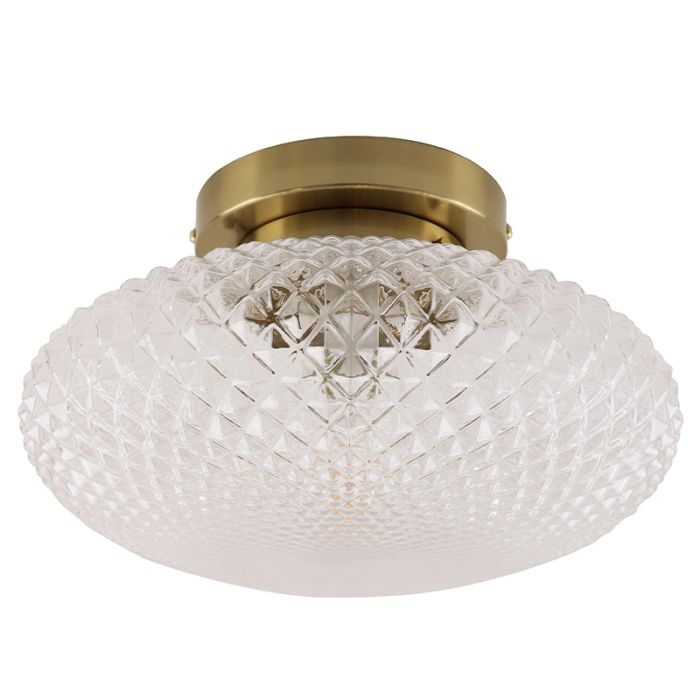 Retro plafondlamp messing, Valesca