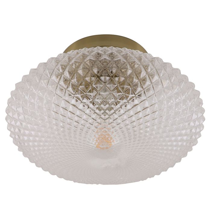 Retro plafondlamp messing, Valesca