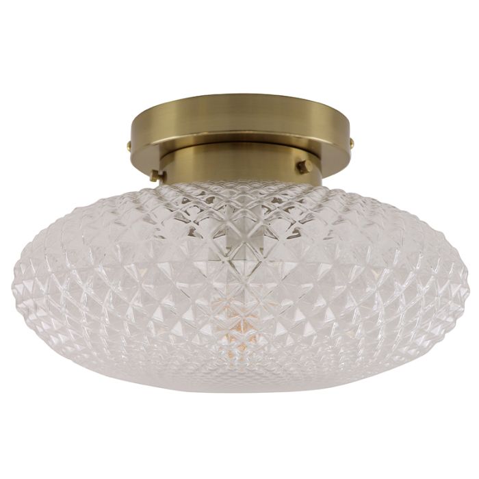 Retro plafondlamp messing, Valesca