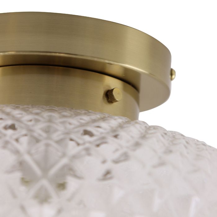 Retro plafondlamp messing, Valesca