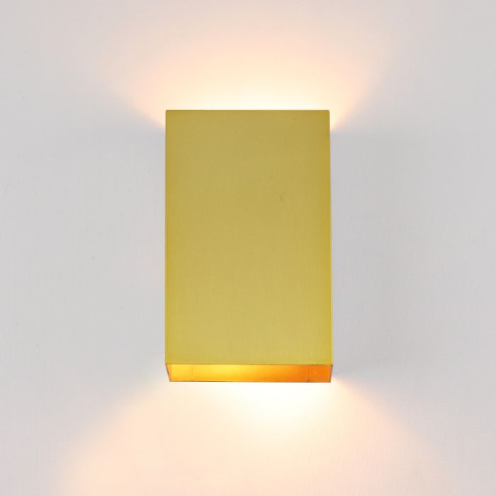 Moderne wandlamp messing, Perry