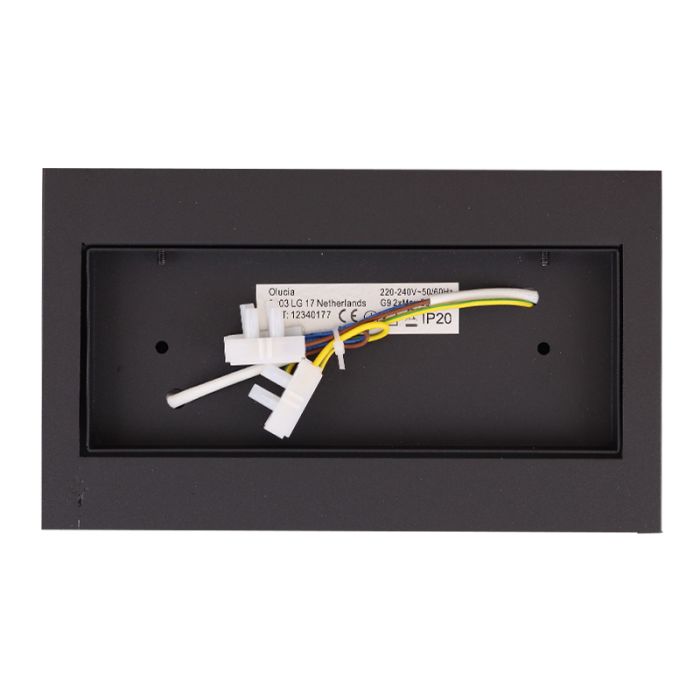 Moderne wandlamp zwart, Perry