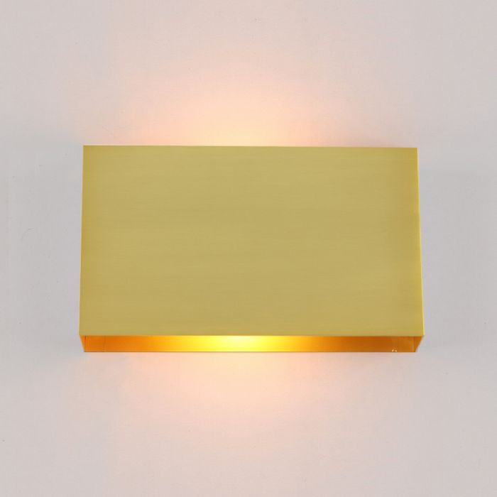 Moderne wandlamp messing, Perry