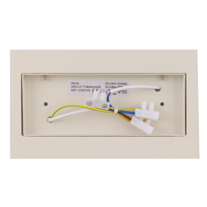 Moderne wandlamp beige, Perry