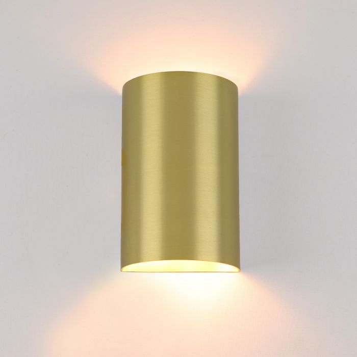 Moderne wandlamp messing, Perry
