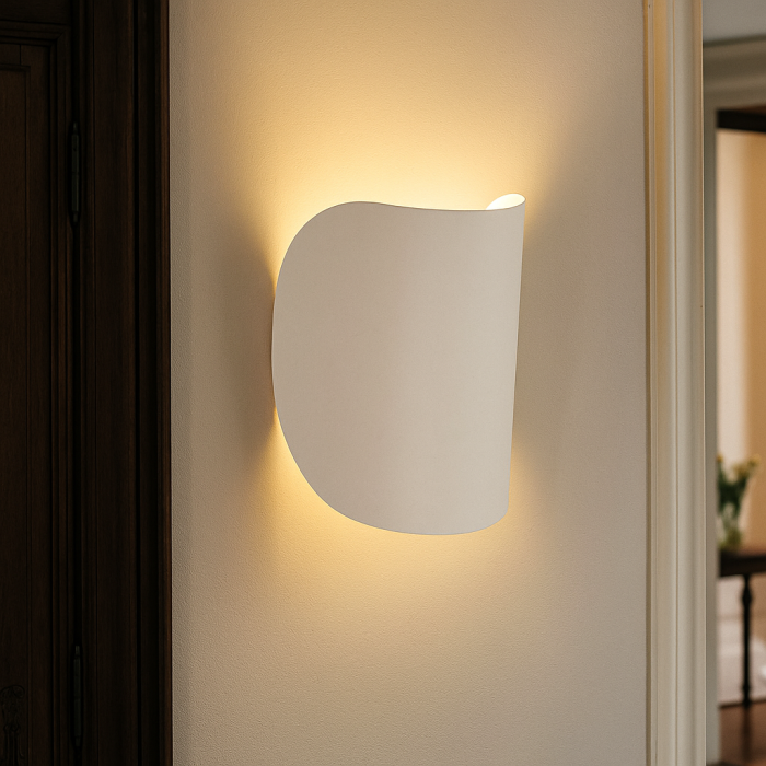 Moderne wandlamp wit, Salomon