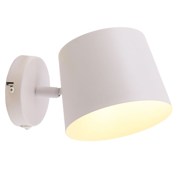 Moderne wandspot wit, Rinke, met schakelaar