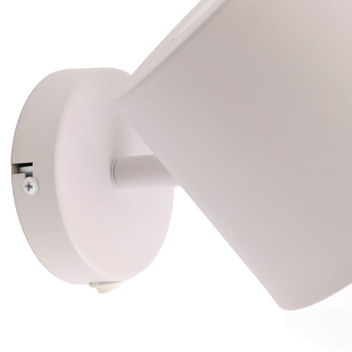 Moderne wandspot wit, Rinke, met schakelaar