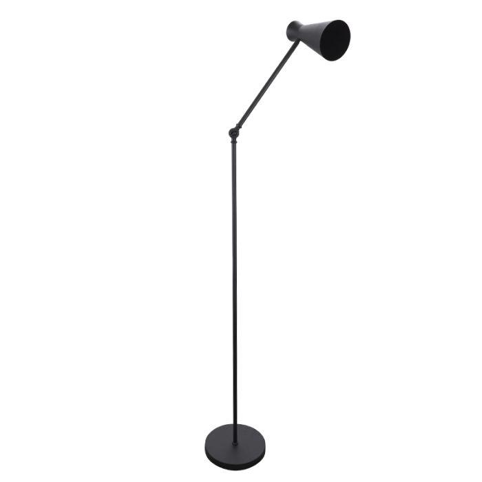 Moderne vloerlamp zwart, Steve, met schakelaar