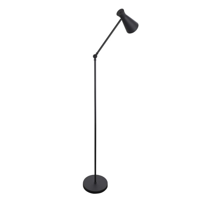 Moderne vloerlamp zwart, Steve, met schakelaar