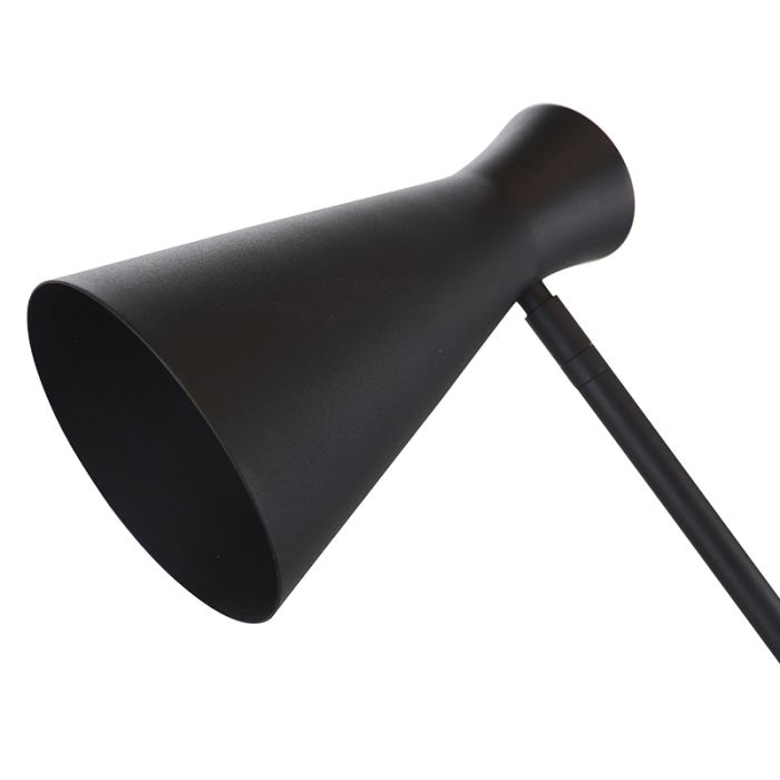 Moderne vloerlamp zwart, Steve, met schakelaar