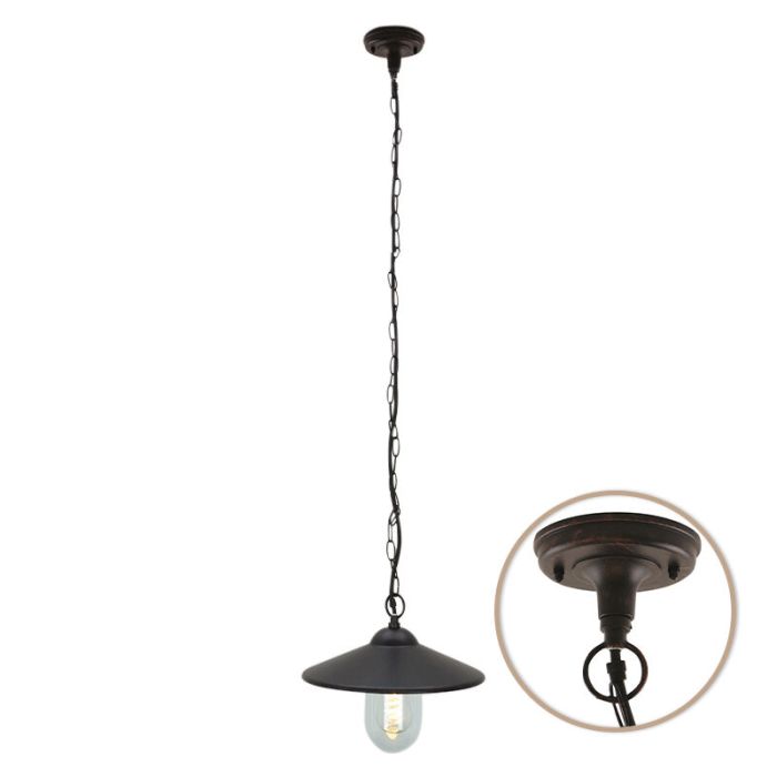 Klassieke buitenlamp roestkleurig, Maxx, IP44
