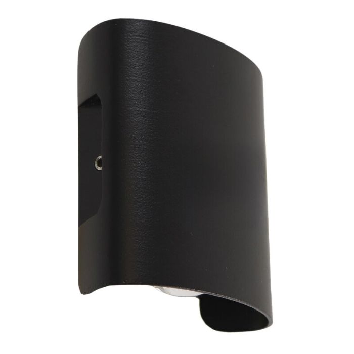 Aluminium buitenlamp zwart, Marcio, 2W, 3000K LED, IP54