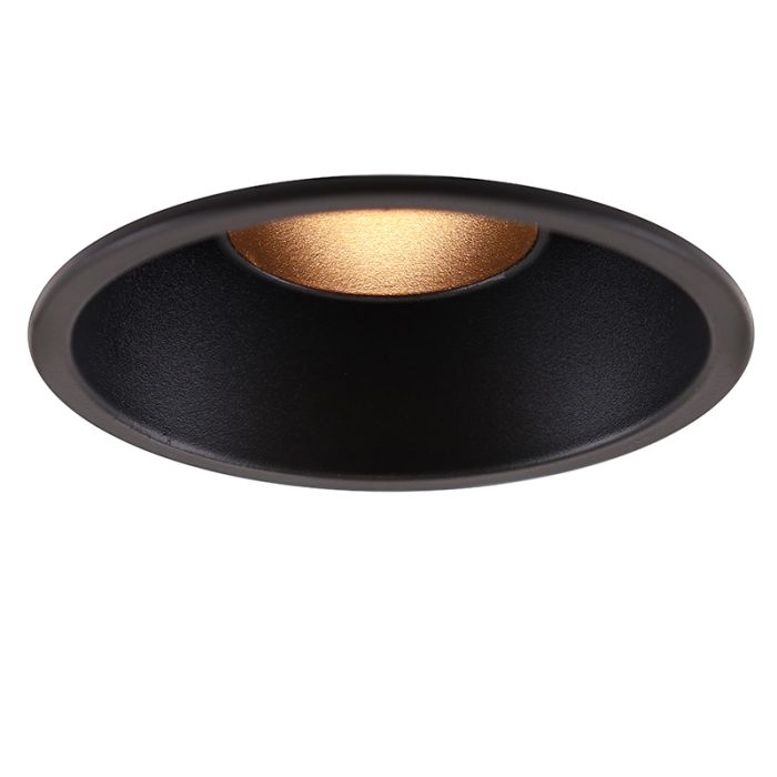 Moderne inbouwspot zwart, Timothy
