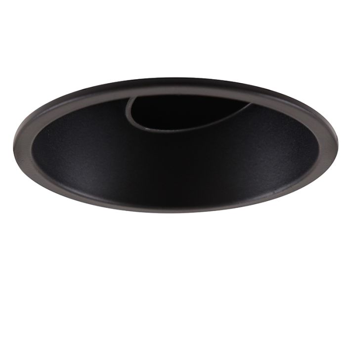 Moderne inbouwspot zwart, Timothy