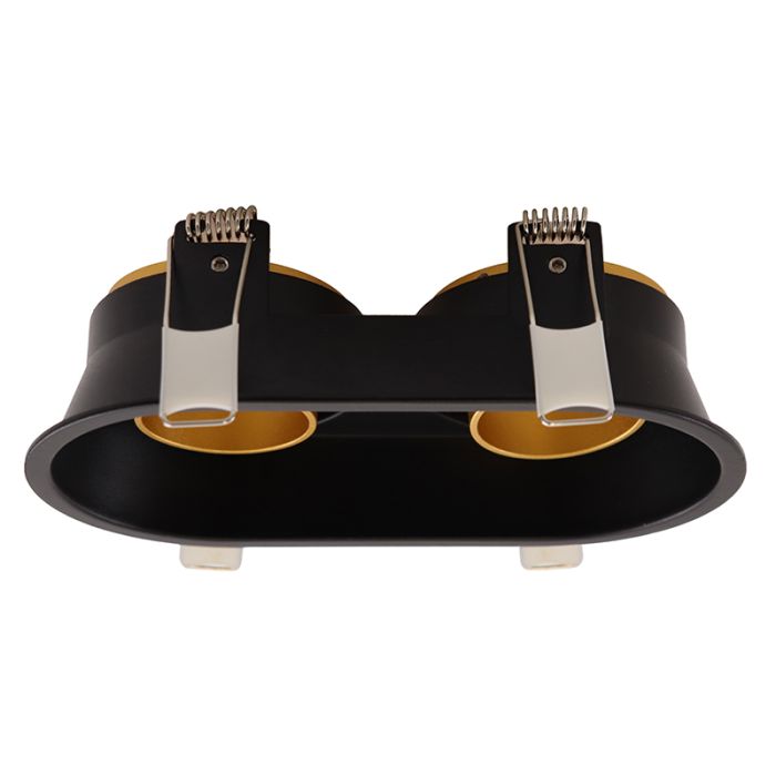 Moderne inbouwspot zwart, Timothy