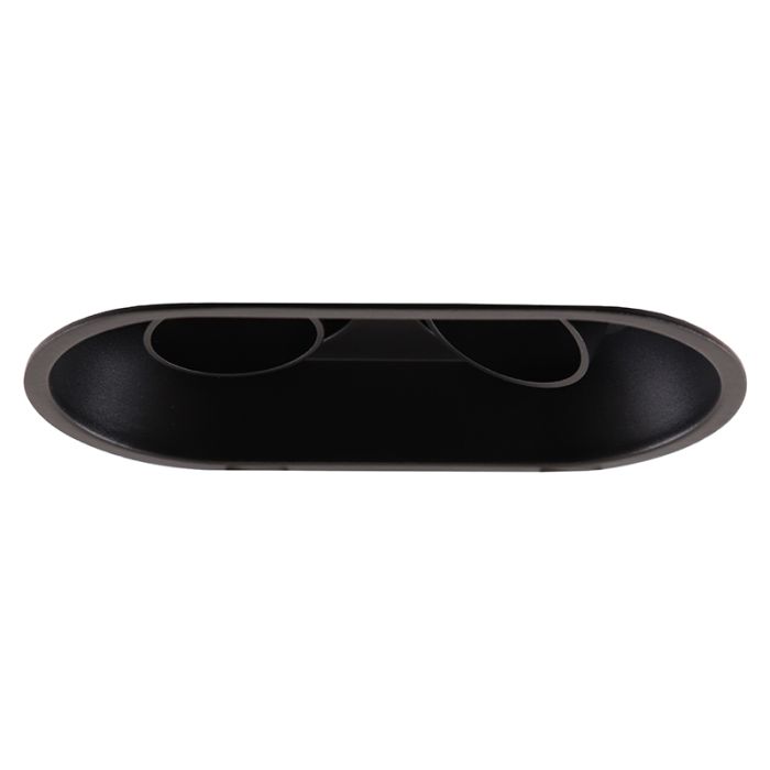 Moderne inbouwspot zwart, Timothy