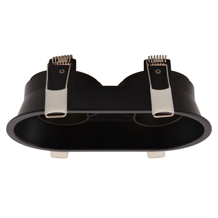 Moderne inbouwspot zwart, Timothy