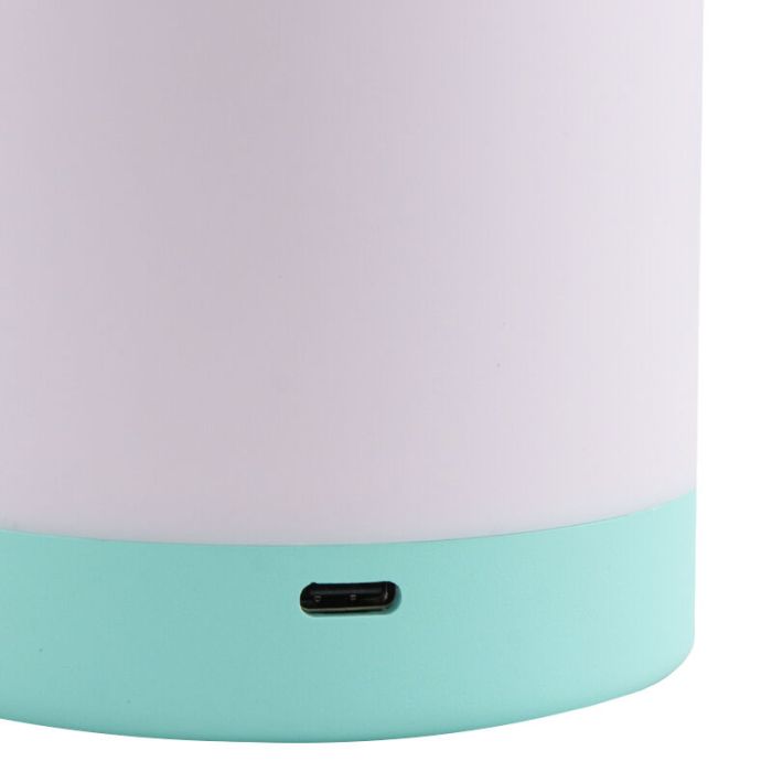 Blauwe nachtlamp Esper, kunststof, 3w, 3000K LED