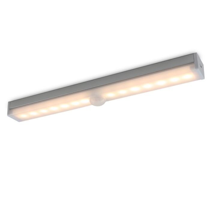 Oplaadbaar kastlampje met sensor, warm wit, met plakstrip