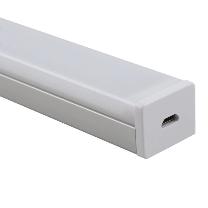 Oplaadbaar kastlampje met sensor, warm wit, met plakstrip