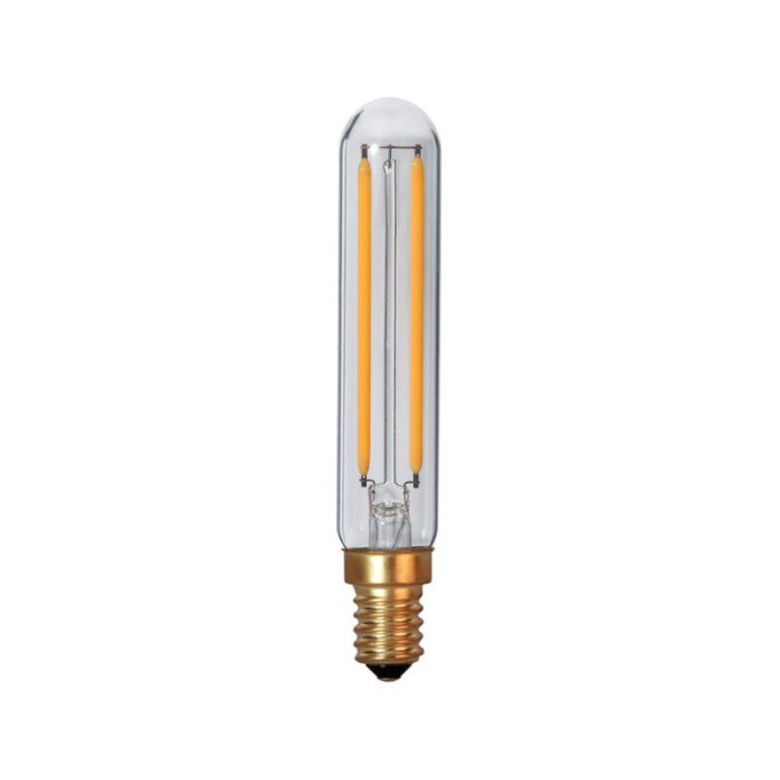 Dimbare E14 buislamp, 11,5cm hoog, 2,5w extra sfeervol wit