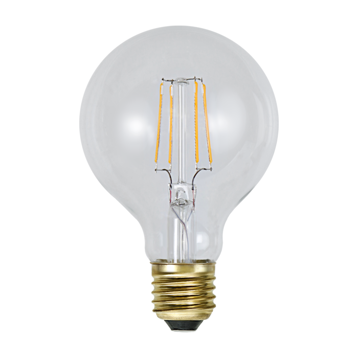 George E27 Grote bollamp, G80, 2w extra sfeervol wit, dimbaar