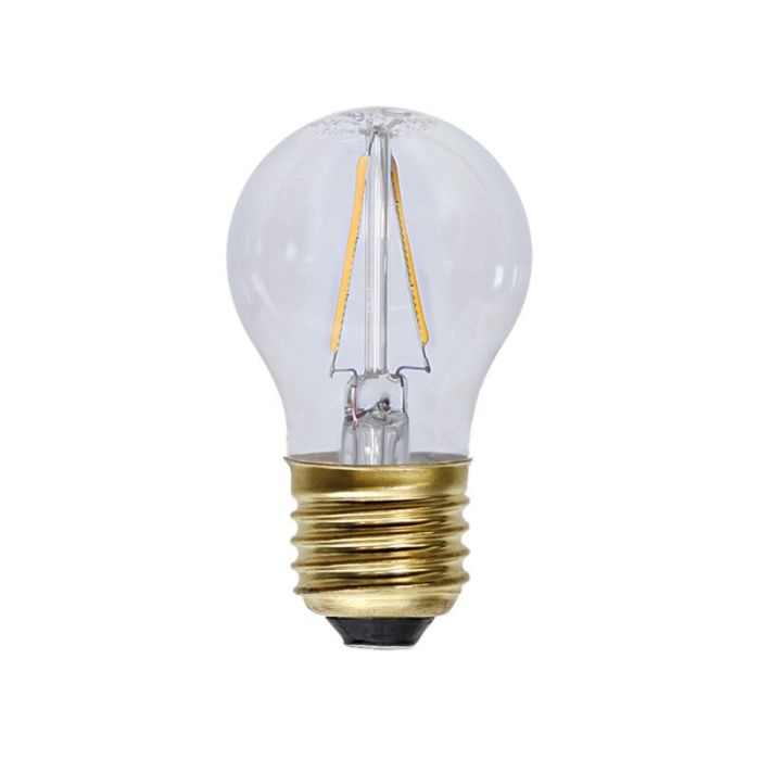E27 LED lamp Sjors, IP44 (waterbestendig), 1,5 Watt, 2100K (Extra sfeervol wit)