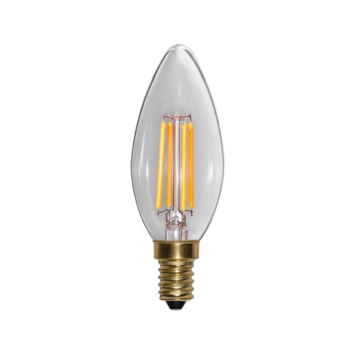 3 staps dimbare E14 kaarslamp, 4w extra sfeervol wit