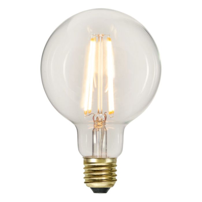 3 staps dimbare E27 filament grote bol G95, 6w extra sfeervol wit