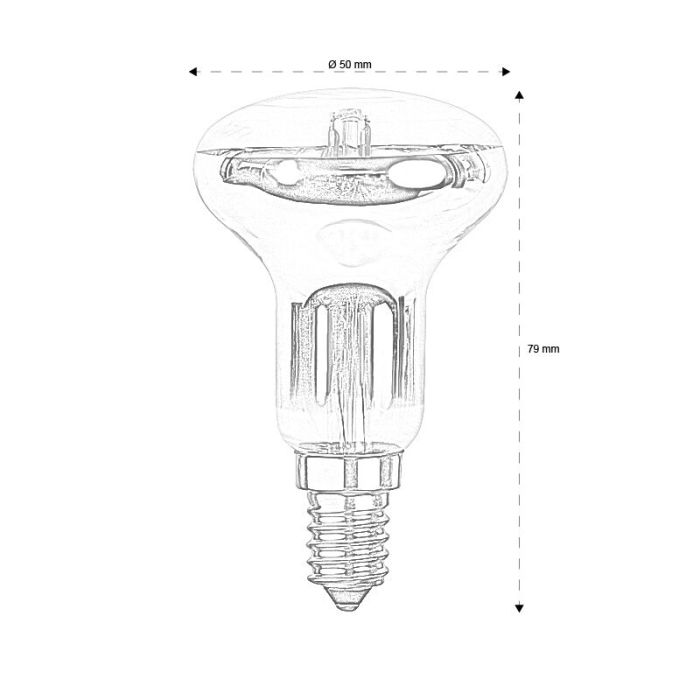 E14 LED lamp Ismail, 2,5 Watt, 2700K (Extra warm wit)