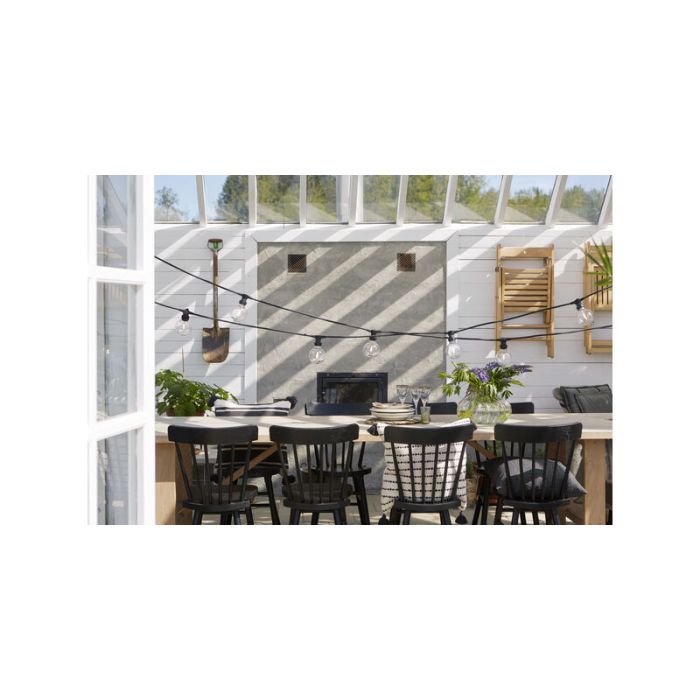 Kunststof G95 E27 lamp voor buiten, 2700K, transparant